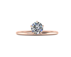 Breathing Underwater - 5 claw - Rose Gold - Lab diamond