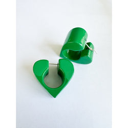 Vertex earrings - by uncommon matters in vivid green
