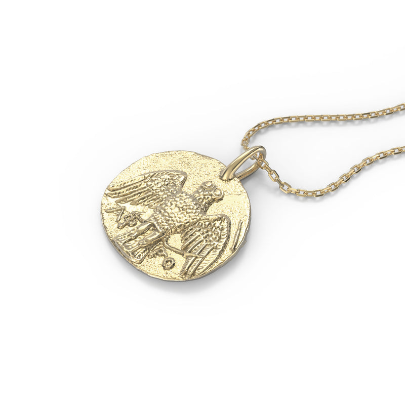 Tyche pendent Silver gold plated