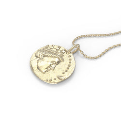 Tyche pendent Silver gold plated