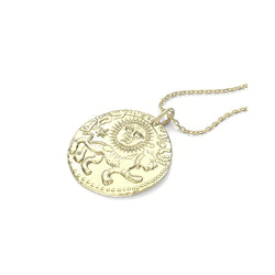 I am women gold plated silver pendant