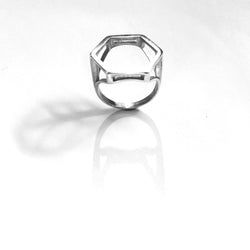 Hexagon Skeleton Ring